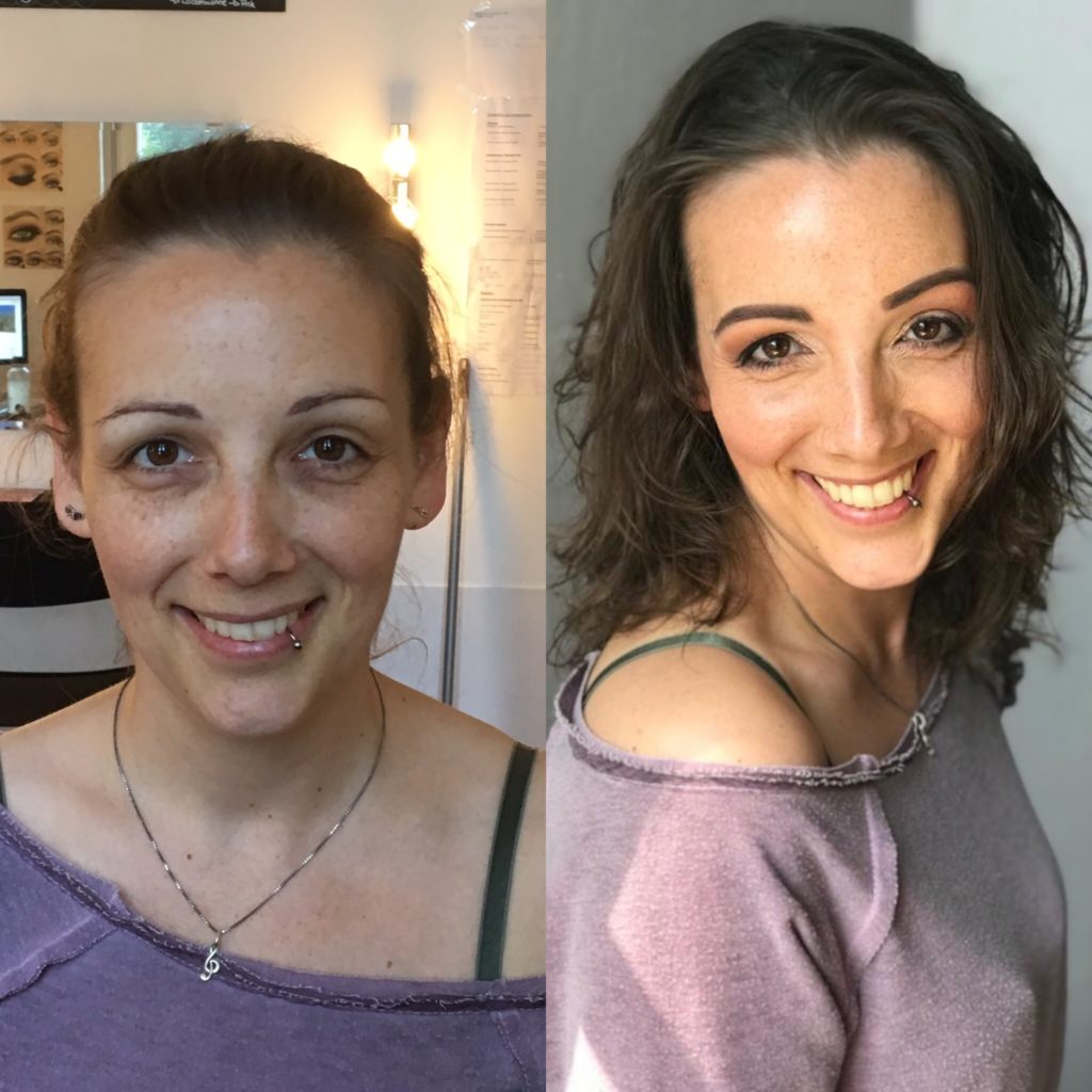 Vorher Nacher Make-Up Vorher Nacher Make-Up